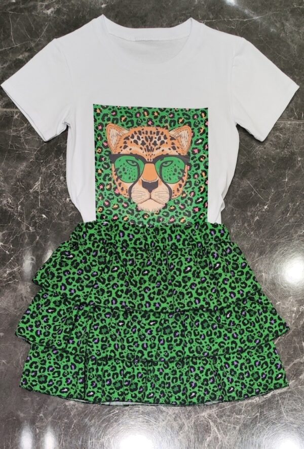 Set leeuw groen