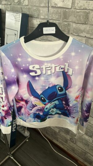 Paarse stitch trui
