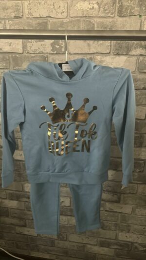 Blauwe tiktok set