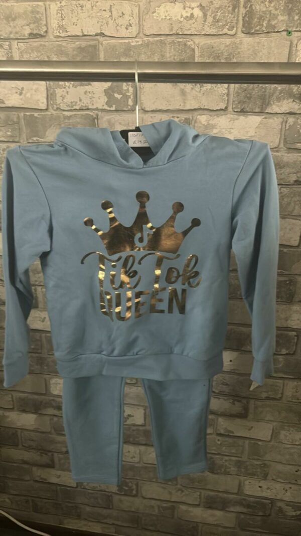 Blauwe tiktok set
