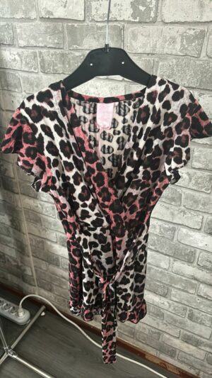 Rode panter jumpsuit