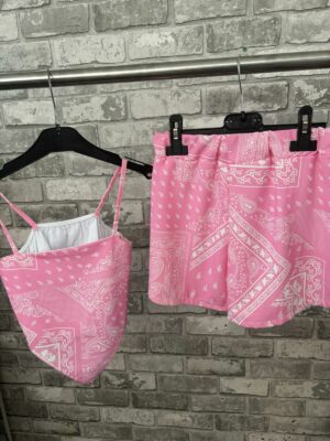 Roze driehoek set