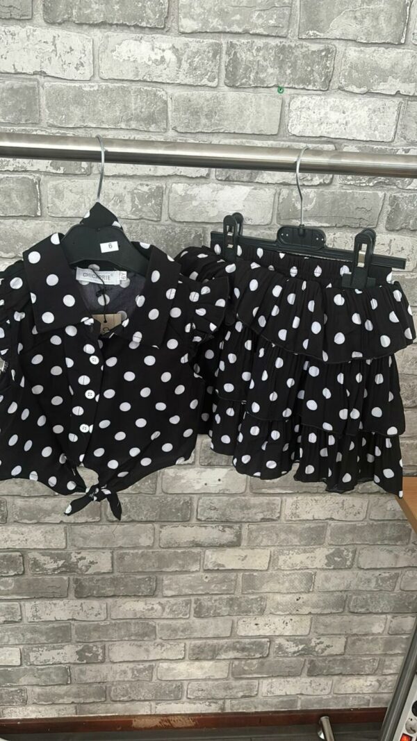 3 delig zwarte stippen set