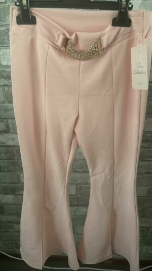 Roze flair broek