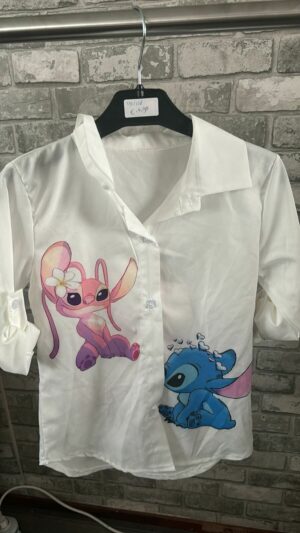 Blouse stitch roze