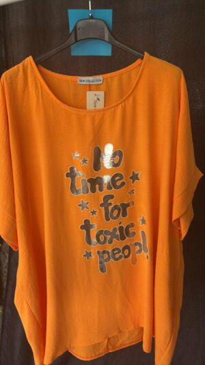 Leuk Oranje Zomers Shirtje met Pakkende Tekst