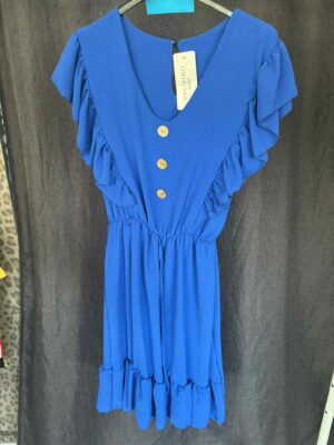 Super leuk blauw jurkje alleen in maat 40