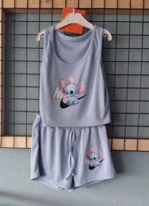 Stitch setje licht blauw