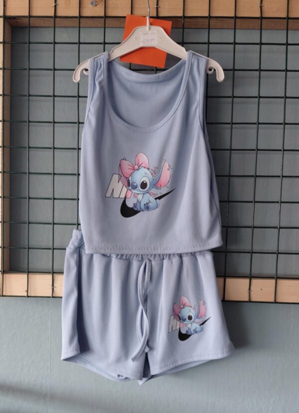 Stitch setje licht blauw