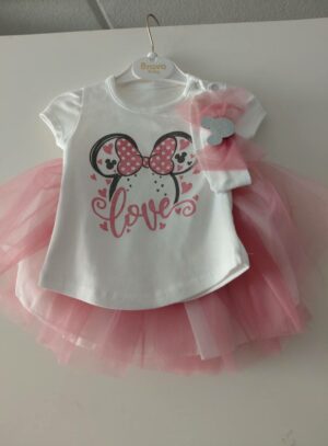 schattig minnie setje roze