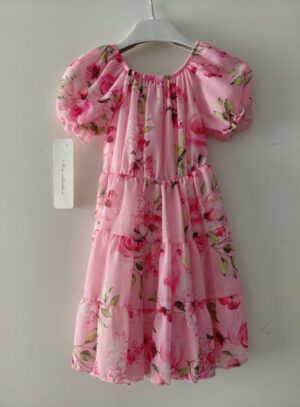 🌸 Leuk roze bloemenjurkje voor kleine meisjes 🌸
